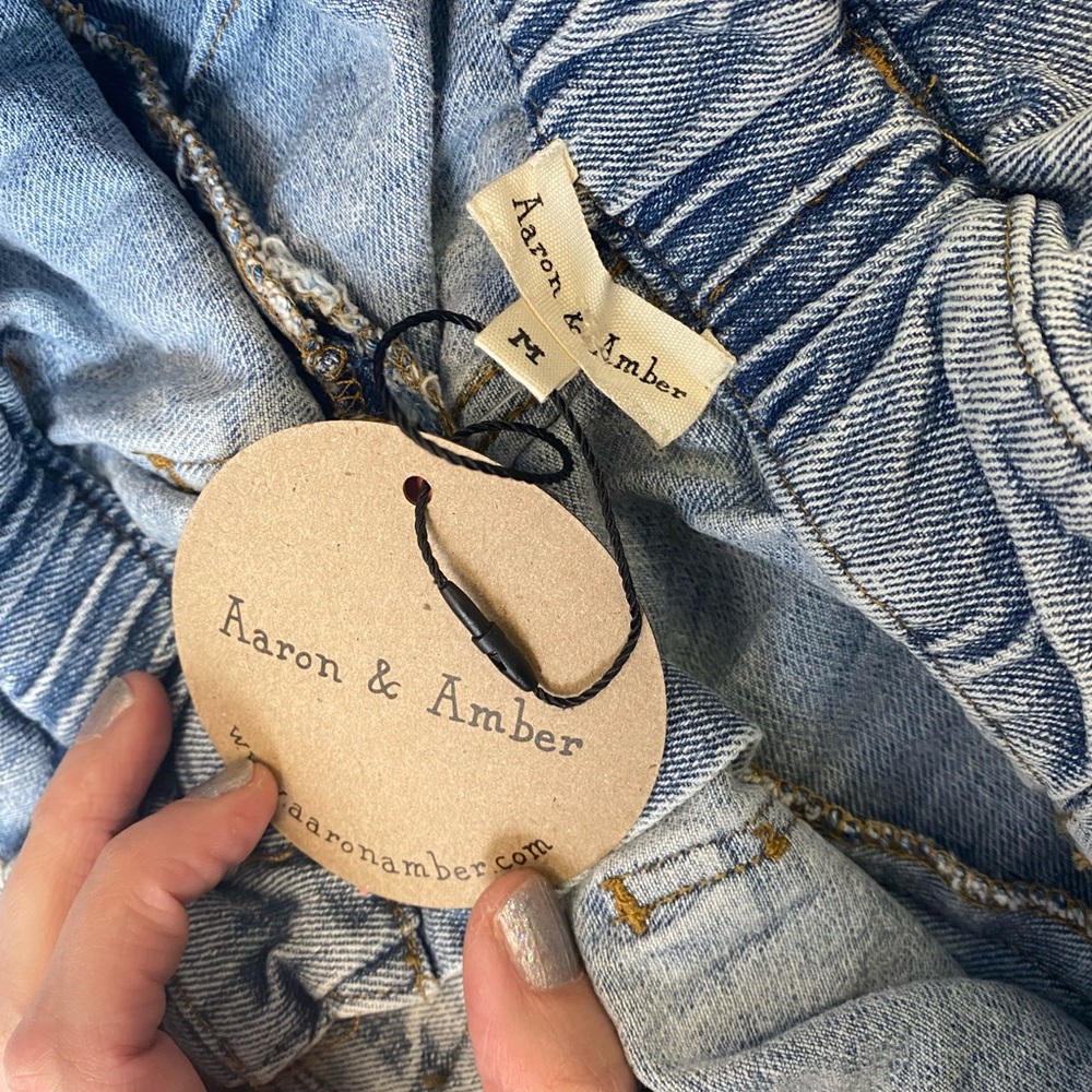 High Waisted Paper Bag Jeans - NWT - Picture 5 of 7